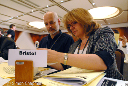 Picture of Bristol Branch delegates Paul Breeden and Christina Zaba