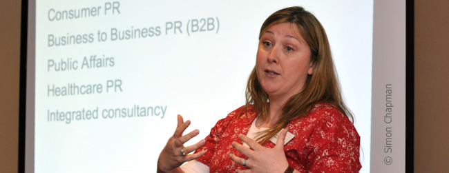 New opportunities: Lis Anderson was one of the guest speakers at the NUJ Opportunities Day (Picture: Simon Chapman)