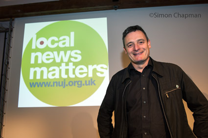 Tim Lezard, NUJ National Executive Council member for south west England; (Photo © Simon Chapman 2017)